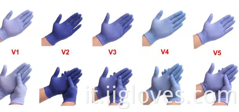 Guanti di esame di nitrile blu usa e getta guanti guanti di sicurezza guanti usa e getta per medicina